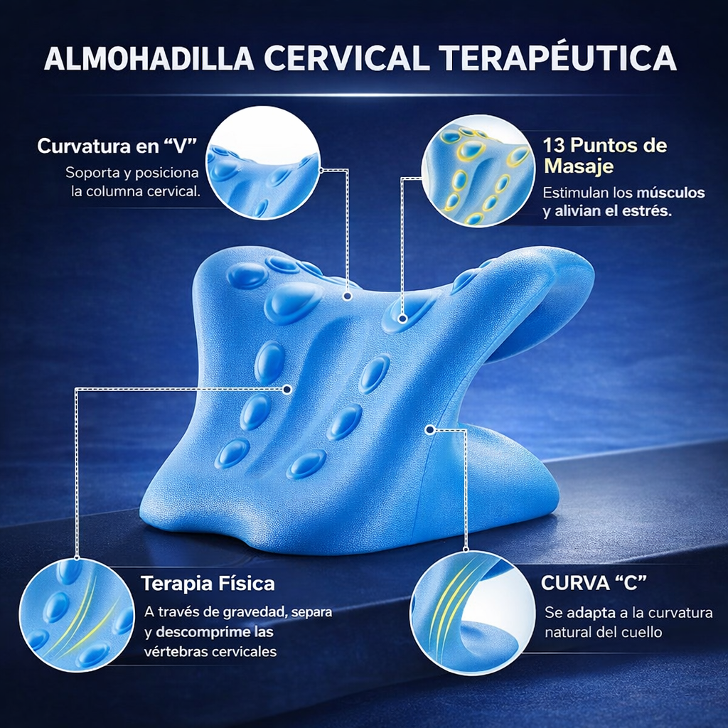 MASAJEADOR CERVICAL - LIBERA LA TENSION EN TU CUELLO⚠️🧠