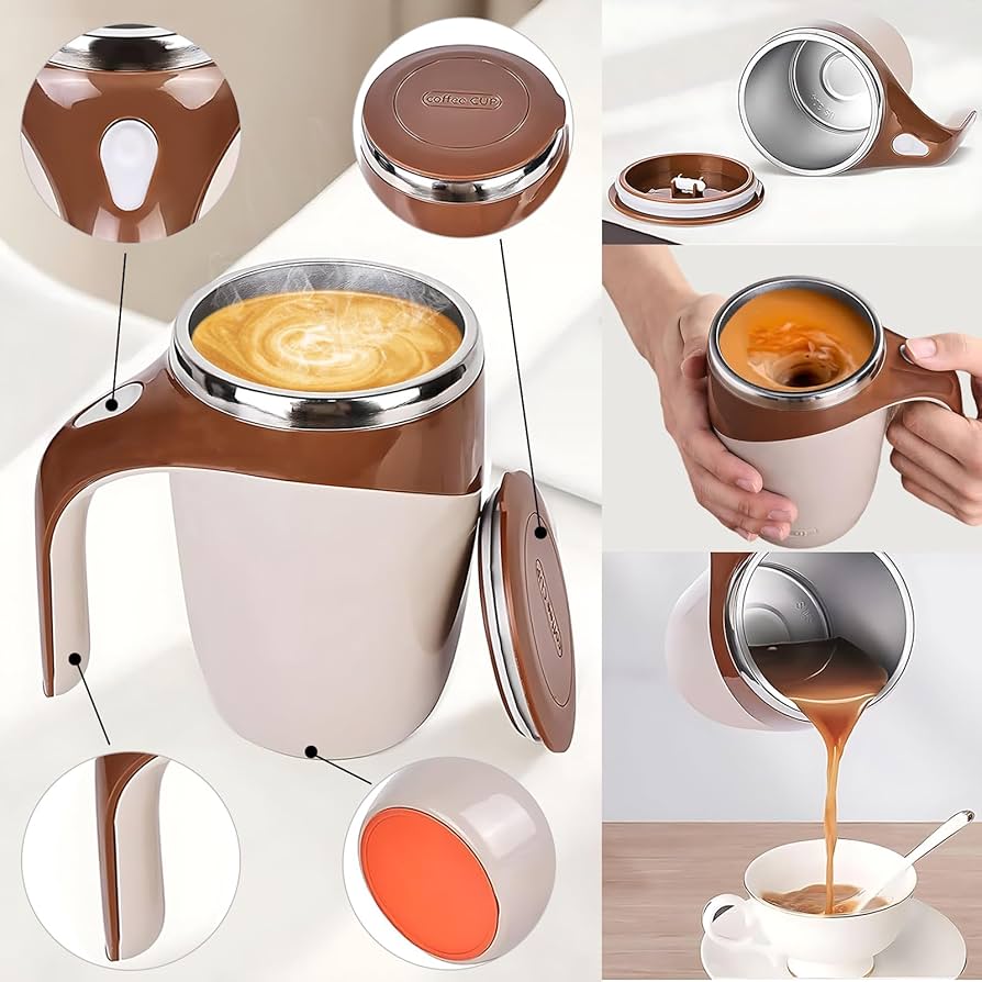 Taza Mezcladora - No Pierdas Más Tu Tiempo⚡☕
