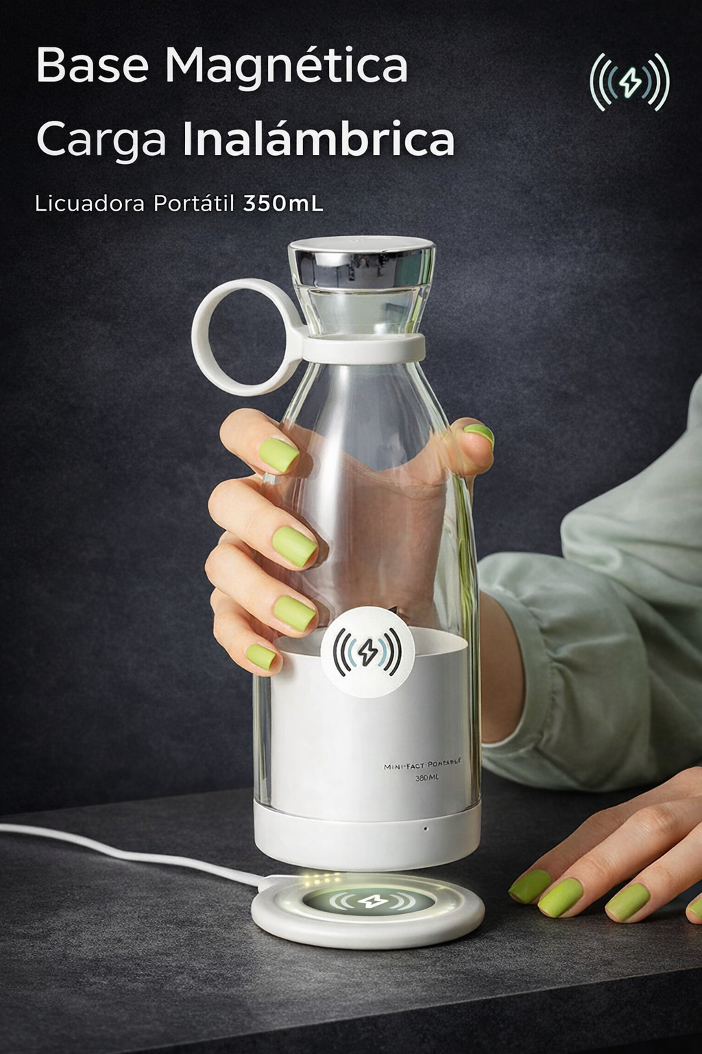 Licuadora Portátil Recargable - Batidos frescos en segundos, donde estés 🥤