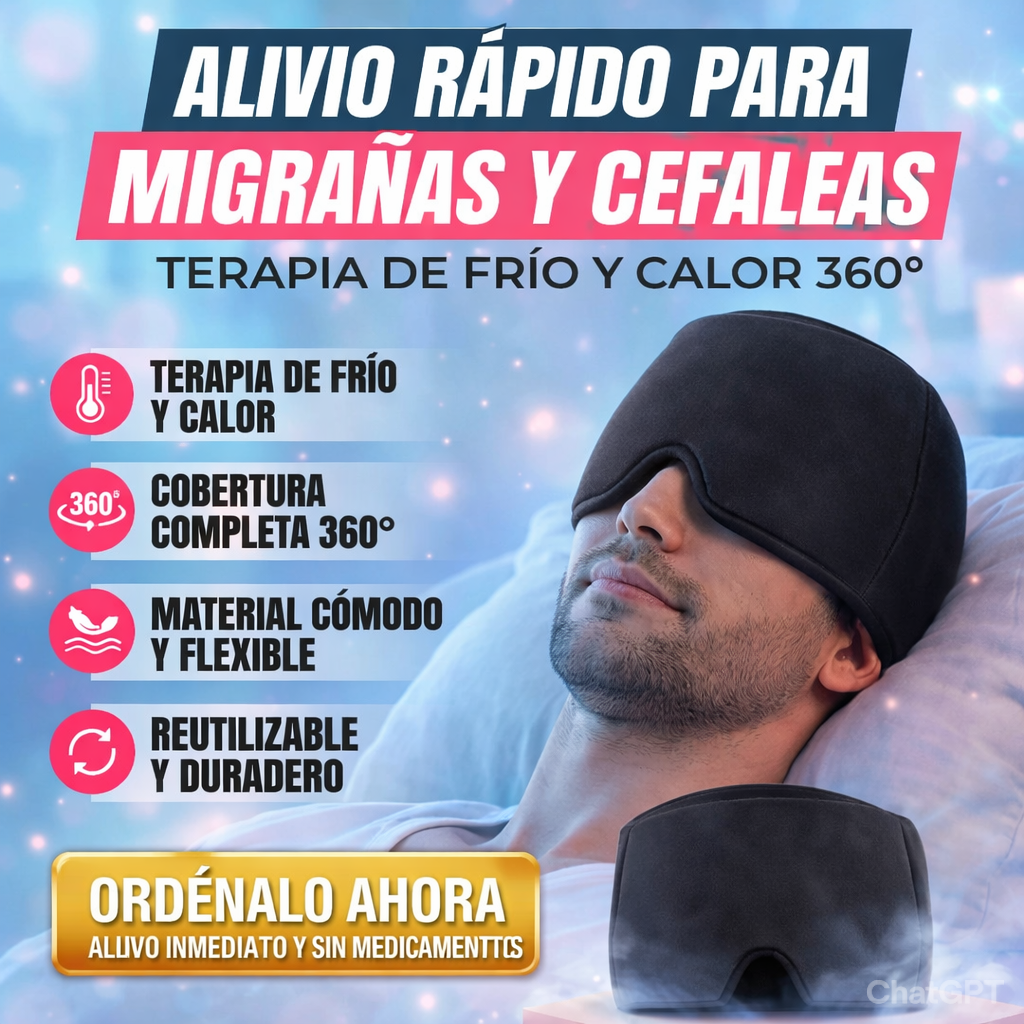 Gorro de Gel Anti Migraña - Elimina Tus Dolencias Rapidamente 🧠