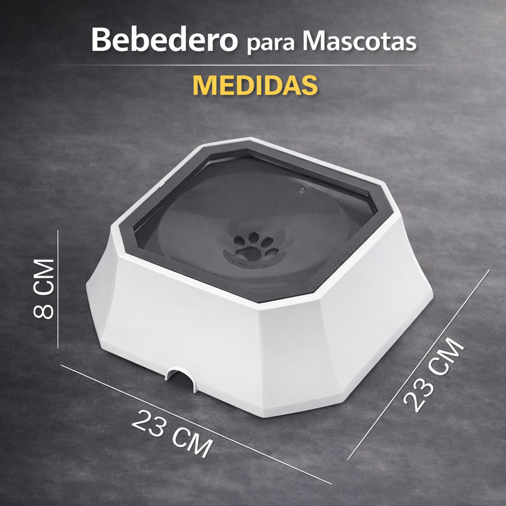 BEBEDOR NO SPLASHES -EVITA TENER SIEMPRE TU PISO MOJADO💧🐶