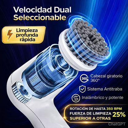 Cepillo Eléctrico Potente - Ahorra Tiempo y Esfuerzo⚡🧼