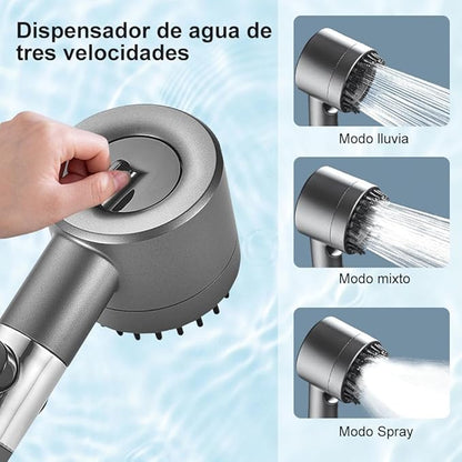 Ducha Alta Presion Masajeadora🚿🧽