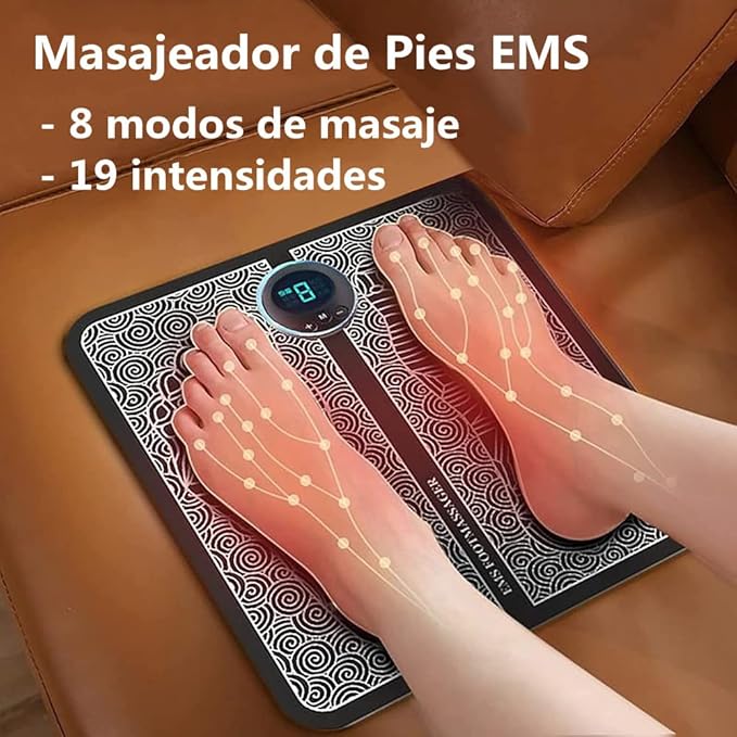 MASAJEADOR DE PIES ELÉCTRICO - ELIMINA EL DOLOR DE TUS PIES🦶⚡