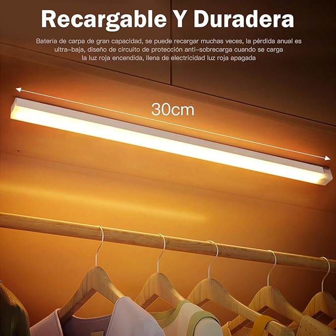 Barra Luz Led Con Sensor Movimiento 💡
