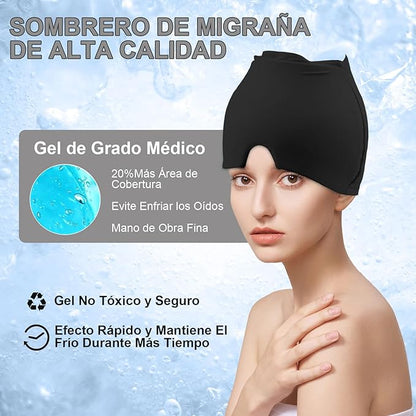 Gorro de Gel Anti Migraña - Elimina Tus Dolencias Rapidamente 🧠