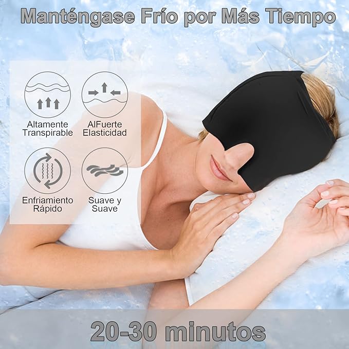 Gorro de Gel Anti Migraña - Elimina Tus Dolencias Rapidamente 🧠