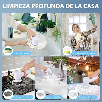 Cepillo Eléctrico Potente - Ahorra Tiempo y Esfuerzo⚡🧼