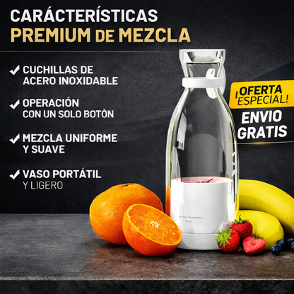 Licuadora Portátil Recargable - Batidos frescos en segundos, donde estés 🥤