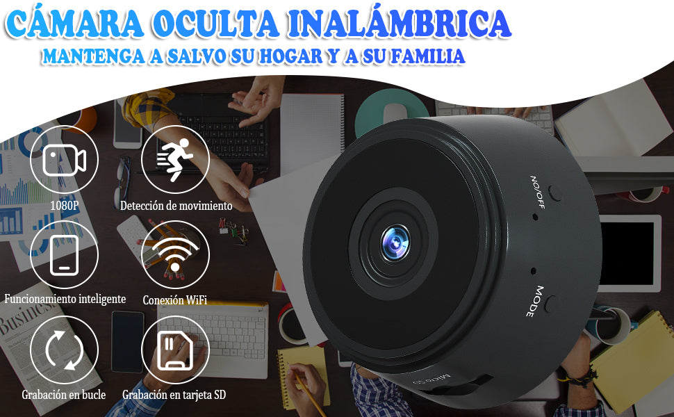 Mini Camara de Vigilancia - Tu seguridad Va Primero🔐