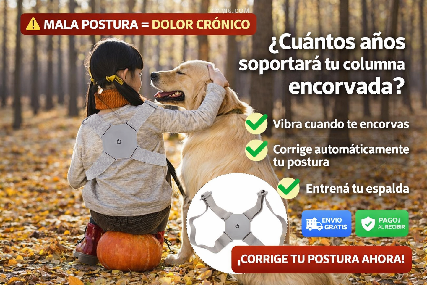 CORRECTOR DE POSTURA INTELIGENTE - TU SALUD ES LO MAS IMPORTANTE🧠
