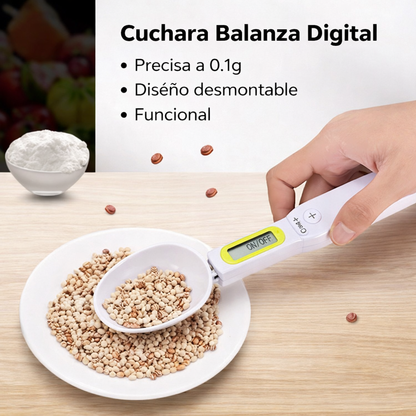 CUCHARA BASCULA ELECTRONICA - AHORRA TIEMPO EN LA COCINA🥄🔥