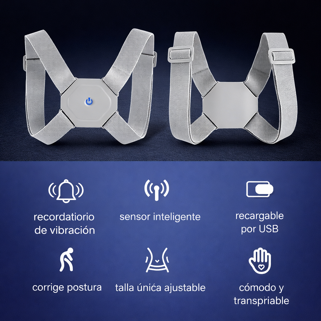 CORRECTOR DE POSTURA INTELIGENTE - TU SALUD ES LO MAS IMPORTANTE🧠