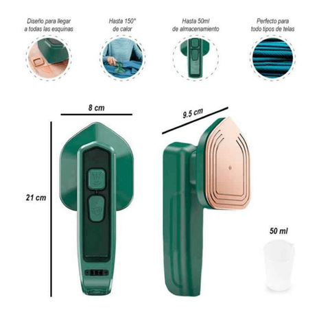 Mini Plancha Vapor - Tu Ropa Siempre Impecable🔥
