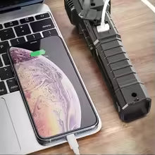 🔦🛡️Linterna 4 en 1, ¡muy potente!